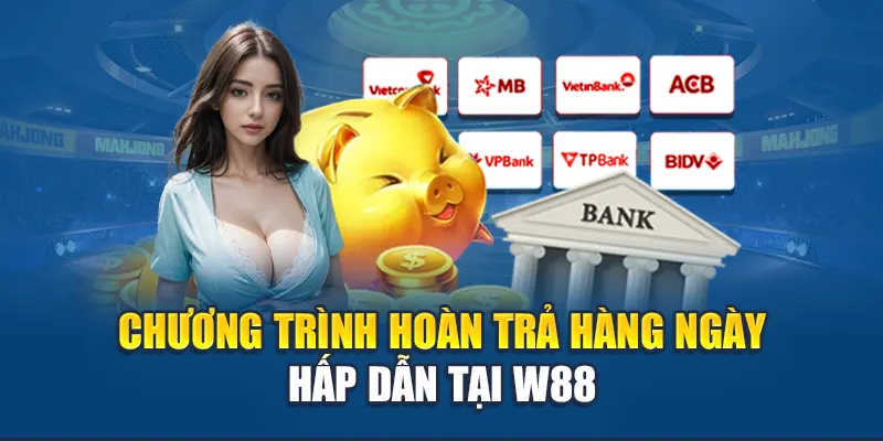 Hoàn Trả Hàng Ngày - Nhận Ưu Đãi Hấp Dẫn Từ Sảnh Cược W88 2 Chương trình hoàn trả hàng ngày hấp dẫn tại W88
